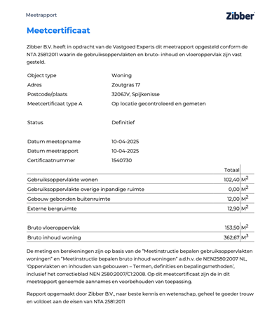 Floorplan - Zoutgras 17, 3206 JV Spijkenisse